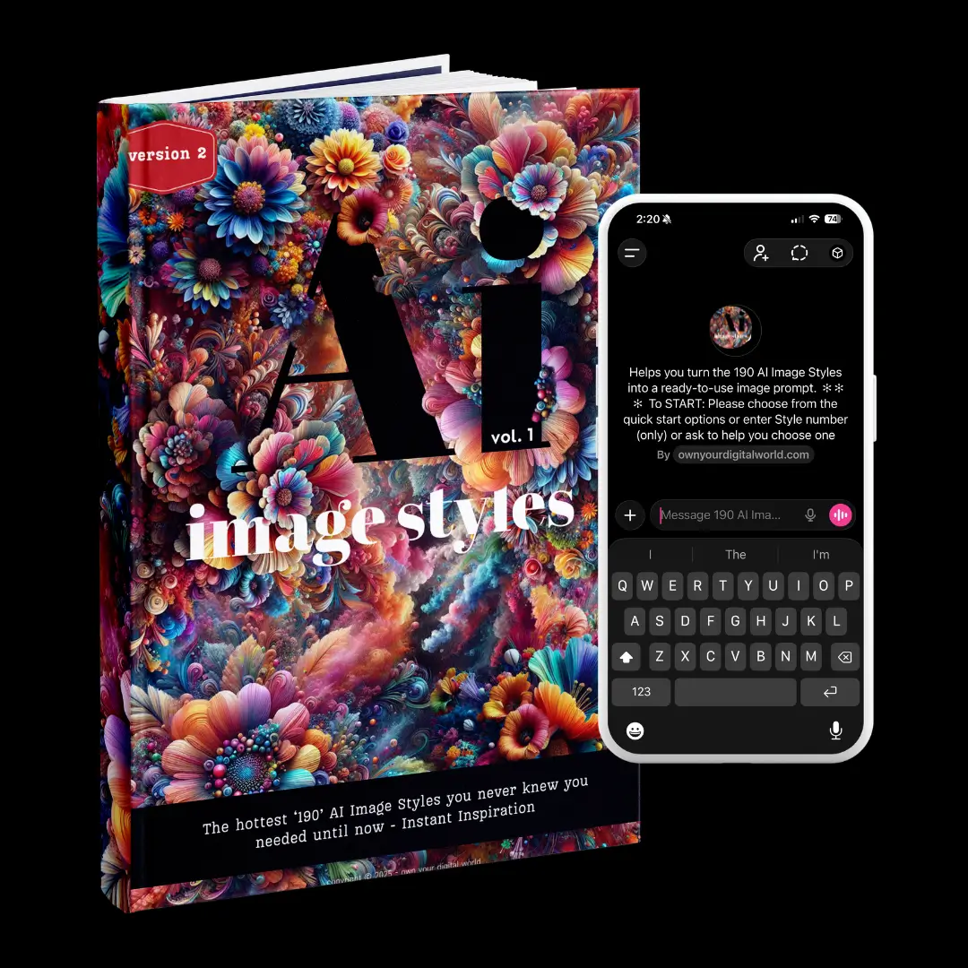 190 ai image styles mock up